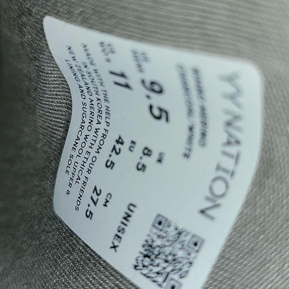 Charcoal/White slip on shoes by YY Nation - Picture 3 of 3